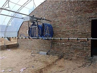 Üvegházhatású kettős sínű ​​öntözőboom